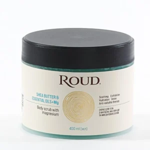 Скраб для тіла ROUD з магнієм, маслом ши та мигдалевою олією (Body Scrub with Magnesium), 400 мл